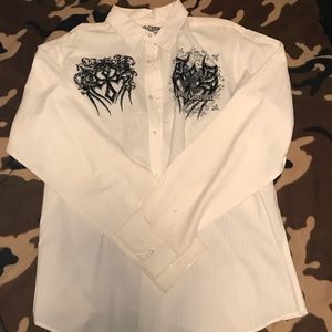 Men’s Xtreme couture long sleeve dress shirt